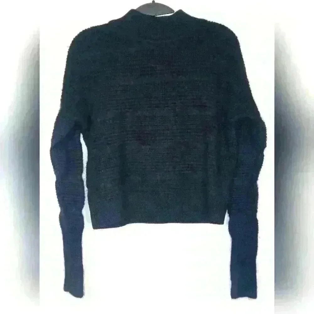 BROCHU WALKER MOHAIR/ALPACA BLEND PULLOVER SWEATERSHIRT.